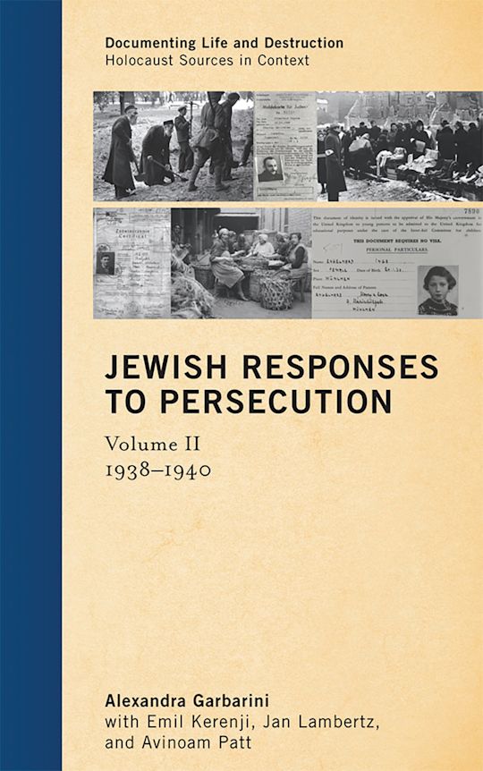 Jewish Responses to Persecution: 1938–1940 cover