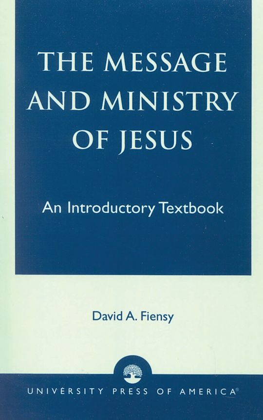 The Message and Ministry of Jesus cover