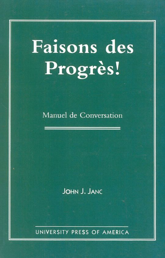 Faisons Des Progres! cover