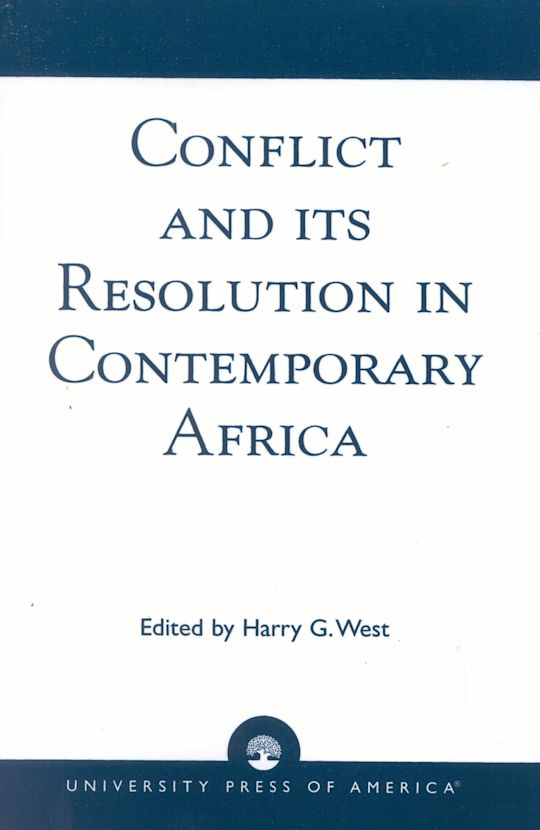 Conflict and its Resolution in Contemporary Africa cover