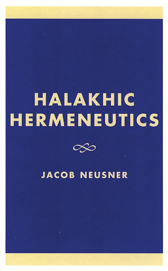 Halakhic Hermeneutics cover