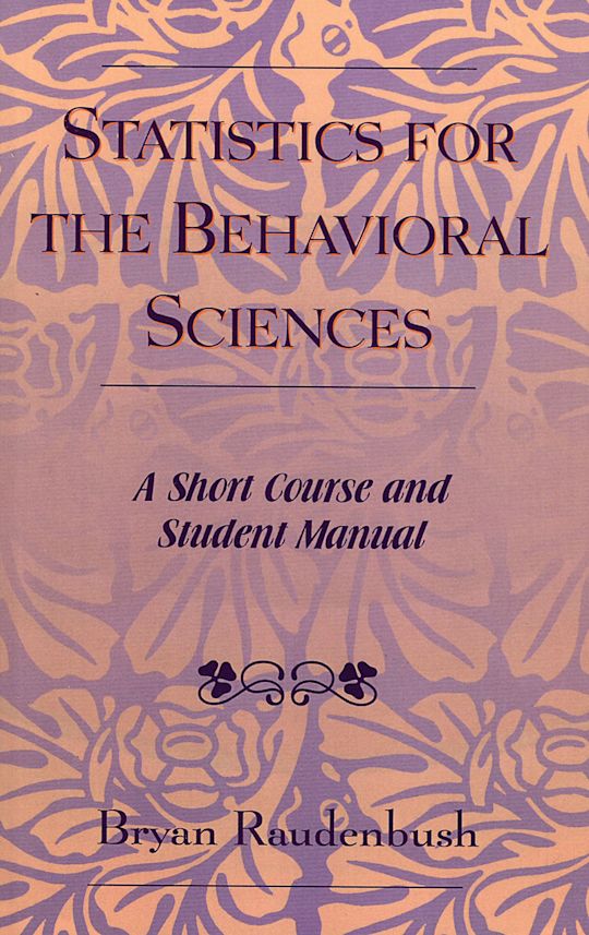 Statistics for the Behavioral Sciences cover