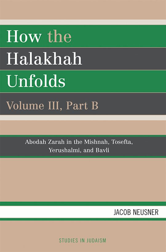 How the Halakhah Unfolds cover
