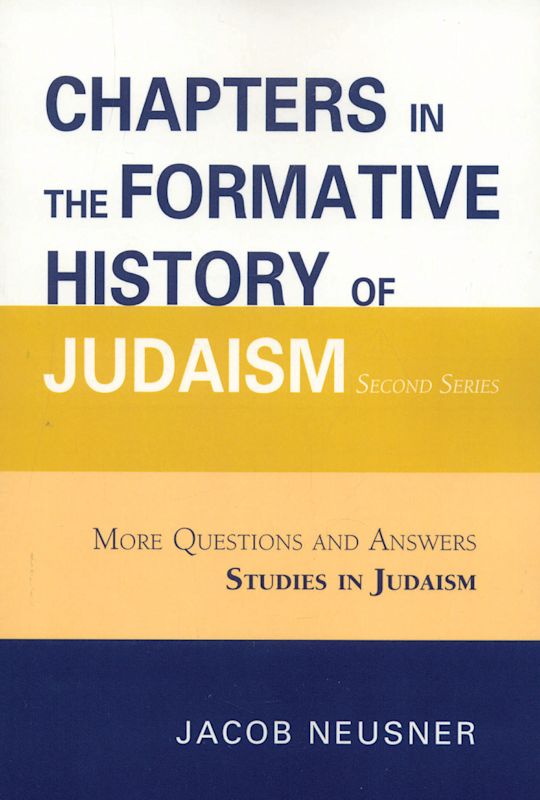 Chapters in the Formative History of Judaism cover