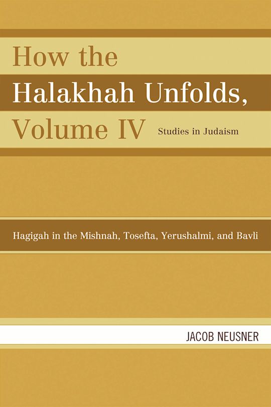 How the Halakhah Unfolds cover