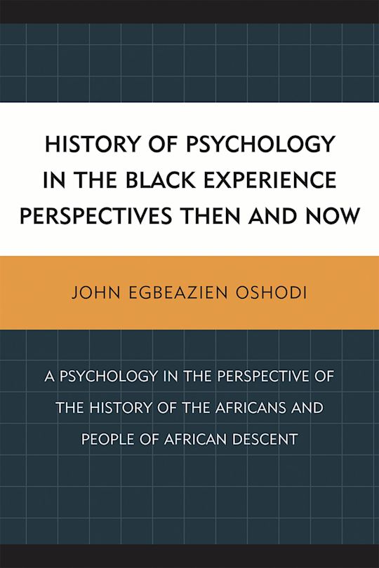 History of Psychology in the Black Experience Perspectives cover