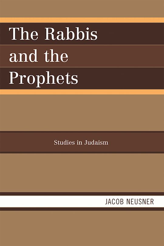 The Rabbis and the Prophets cover