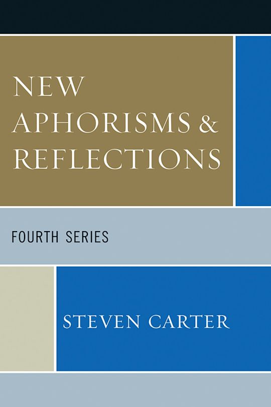New Aphorisms & Reflections cover