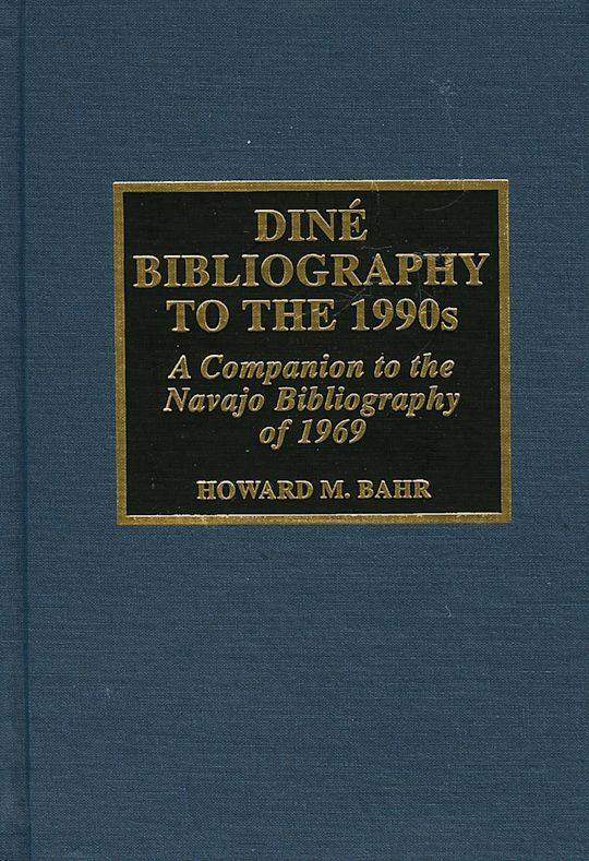 Dine Bibliography to the 1990s cover