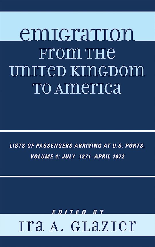 Emigration from the United Kingdom to America cover