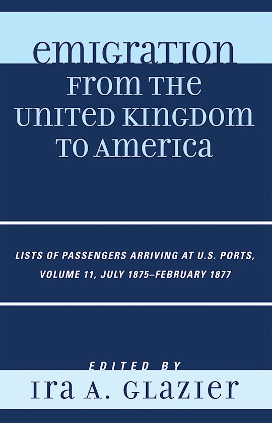 Emigration from the United Kingdom to America cover