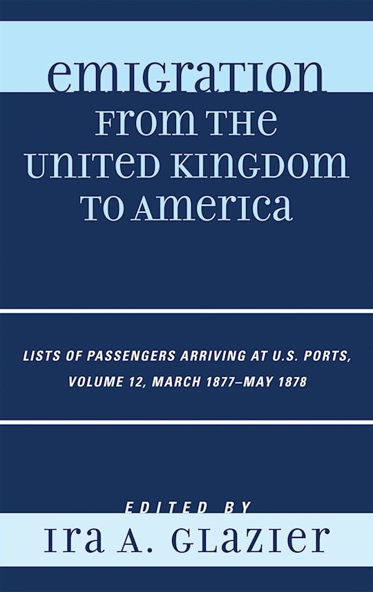 Emigration from the United Kingdom to America cover