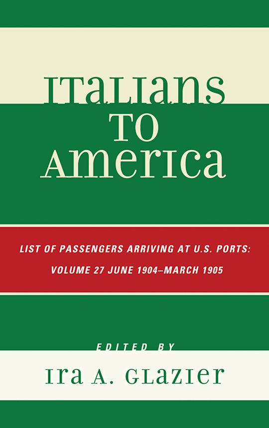Italians to America cover