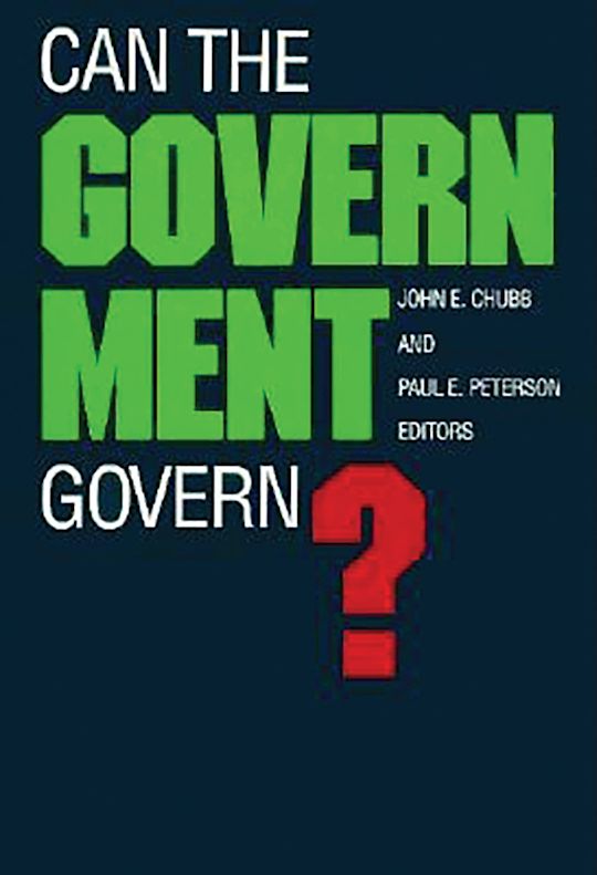 Can the Government Govern? cover