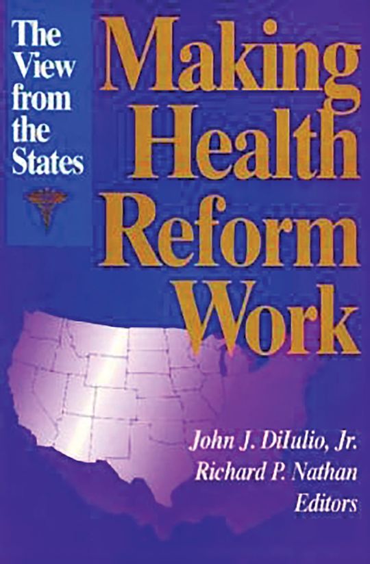 Making Health Reform Work cover