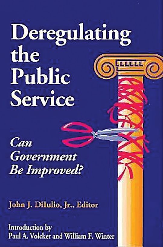 Deregulating the Public Service cover
