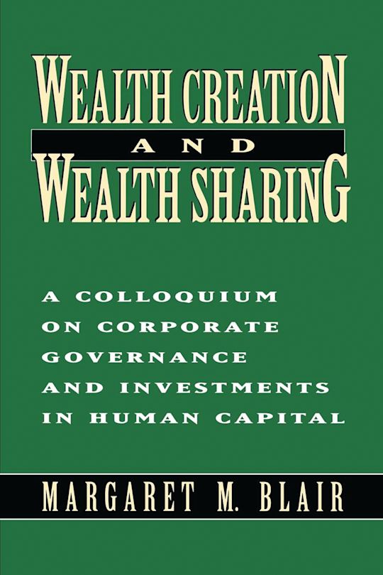 Wealth Creation and Wealth Sharing cover