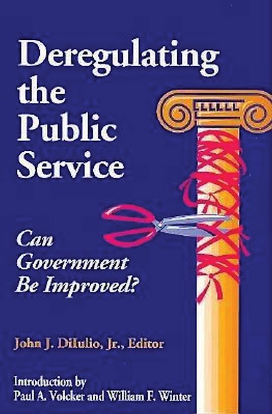 Deregulating the Public Service cover