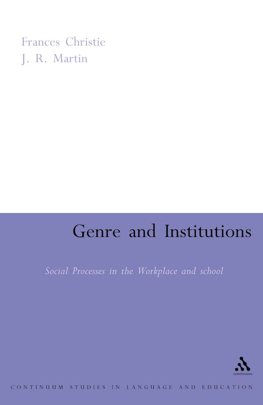 Genre and Institutions cover