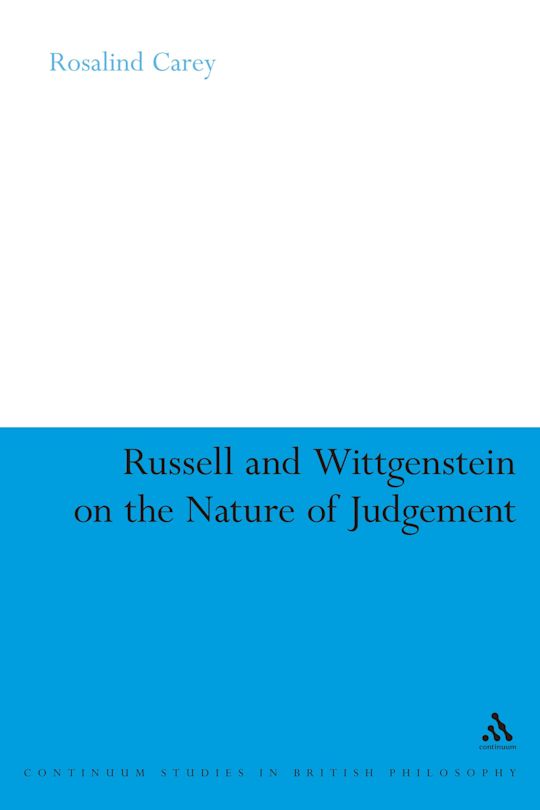 Russell and Wittgenstein on the Nature of Judgement cover