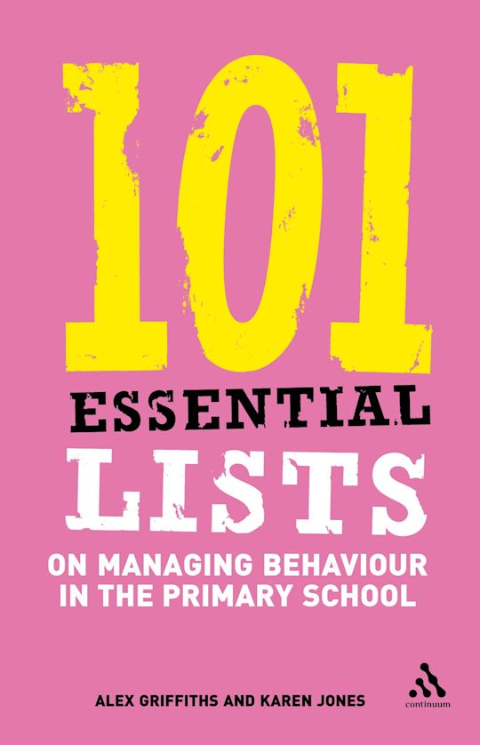 101 Essential Lists on Managing Behaviour in the Primary School cover