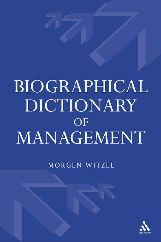 Biographical Dictionary of Management cover