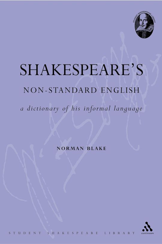 Shakespeare's Non-Standard English cover