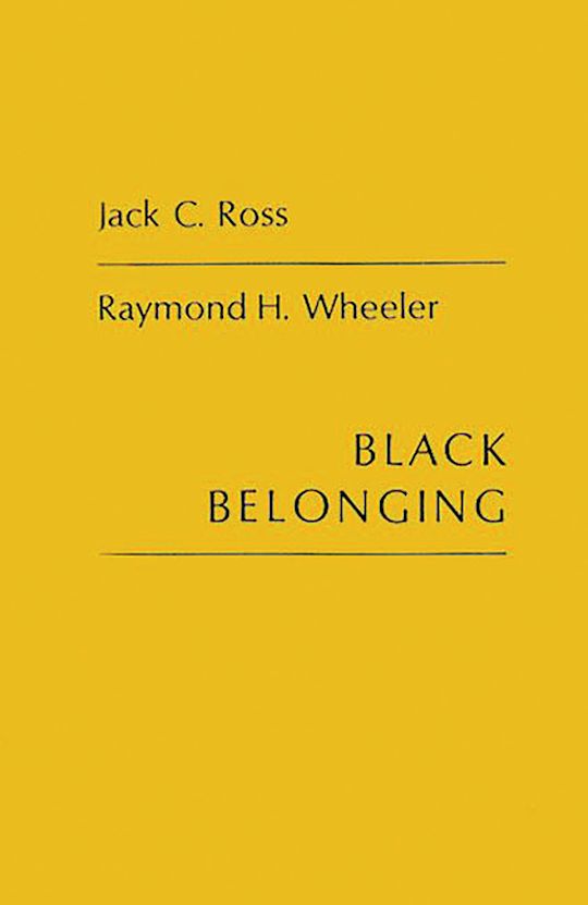 Black Belonging cover