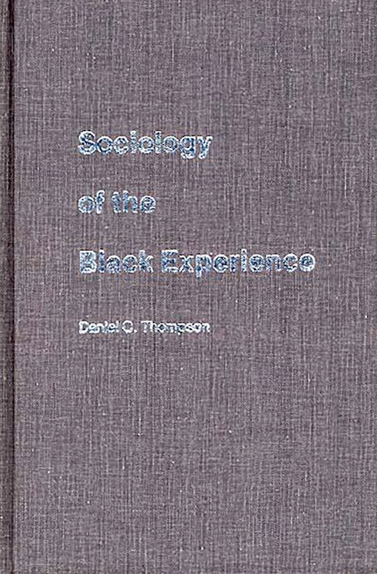 Sociology of the Black Experience cover