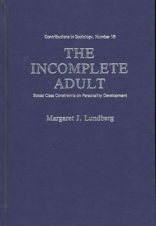 The Incomplete Adult cover