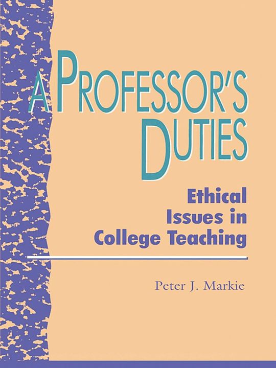 A Professor's Duties cover