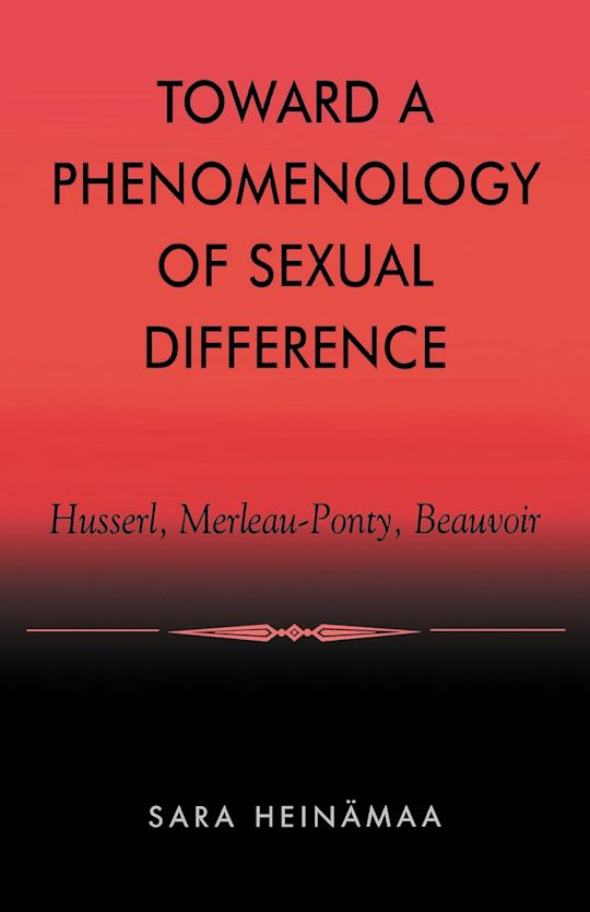 Toward a Phenomenology of Sexual Difference cover