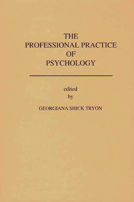 The Professional Practice of Psychology cover