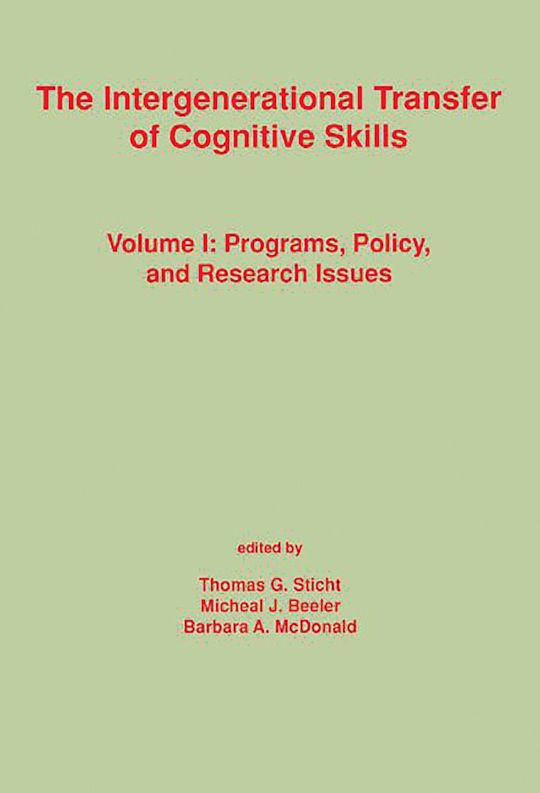 The Intergenerational Transfer of Cognitive Skills cover