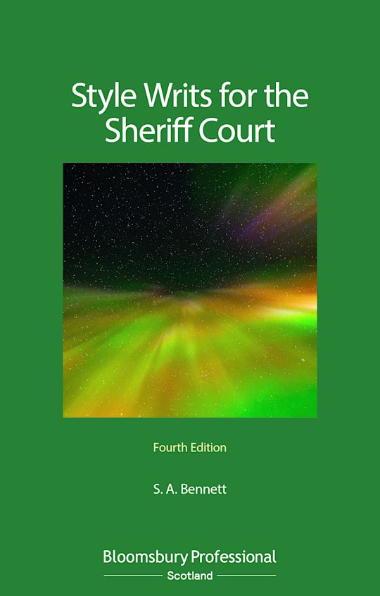 Style Writs for the Sheriff Court cover