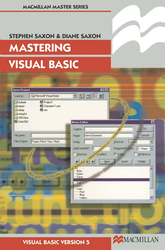 Mastering Visual Basic: : Bloomsbury Master Series Diane Saxon Red ...