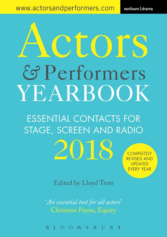 Actors and Performers Yearbook 2018 cover
