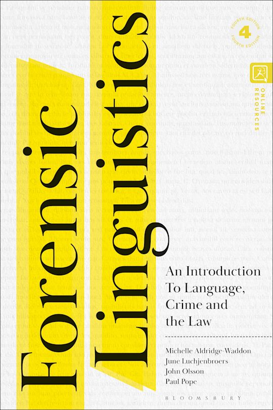 Forensic Linguistics cover