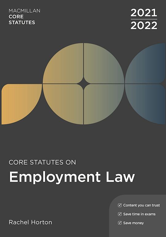 Core Statutes on Employment Law 2021-22 cover