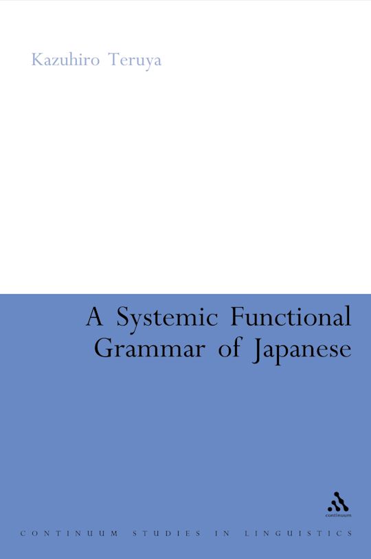 A Systemic Functional Grammar of Japanese cover