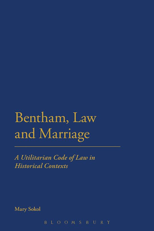 Bentham, Law and Marriage cover