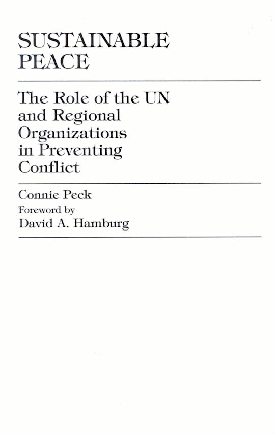 Sustainable Peace cover