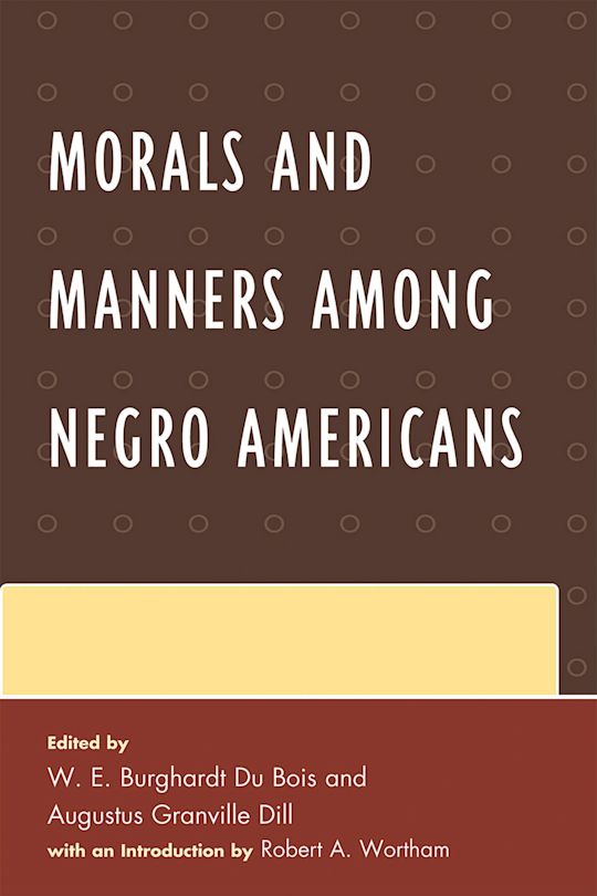 Morals and Manners among Negro Americans cover