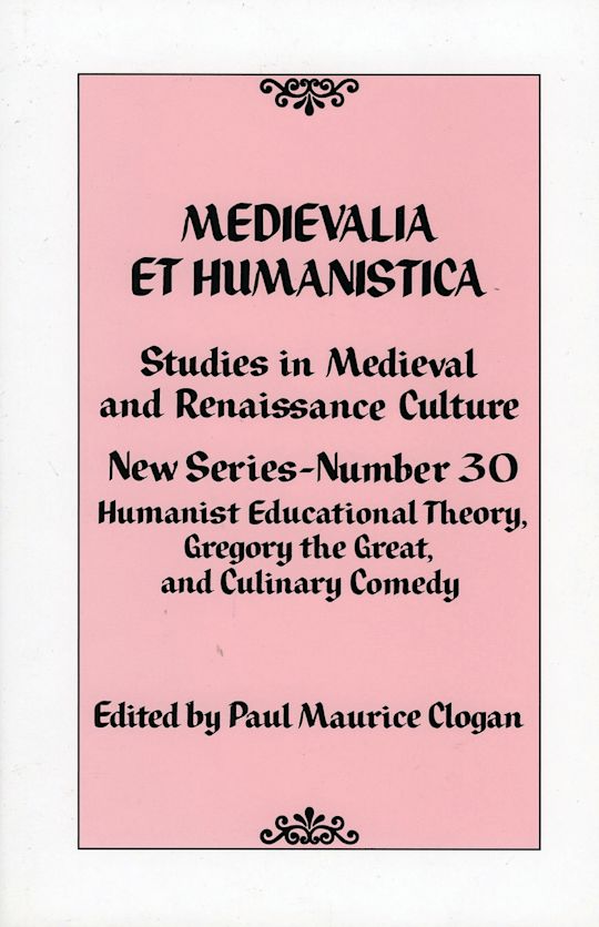 Medievalia et Humanistica No. 30 cover