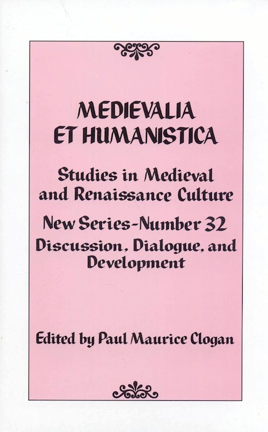 Medievalia et Humanistica No. 32 cover