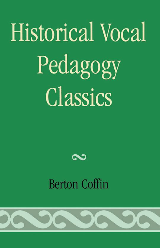 Historical Vocal Pedagogy Classics cover