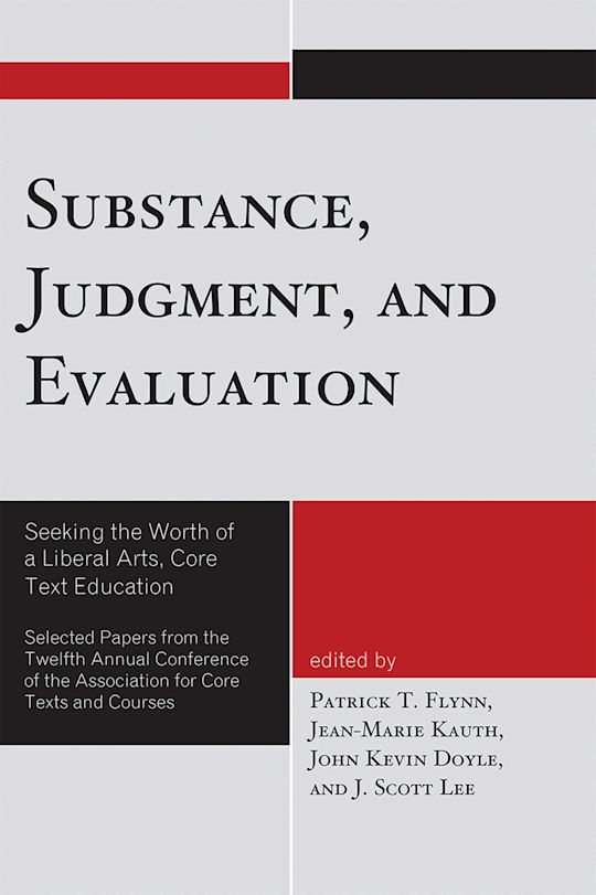 Substance, Judgment, and Evaluation cover