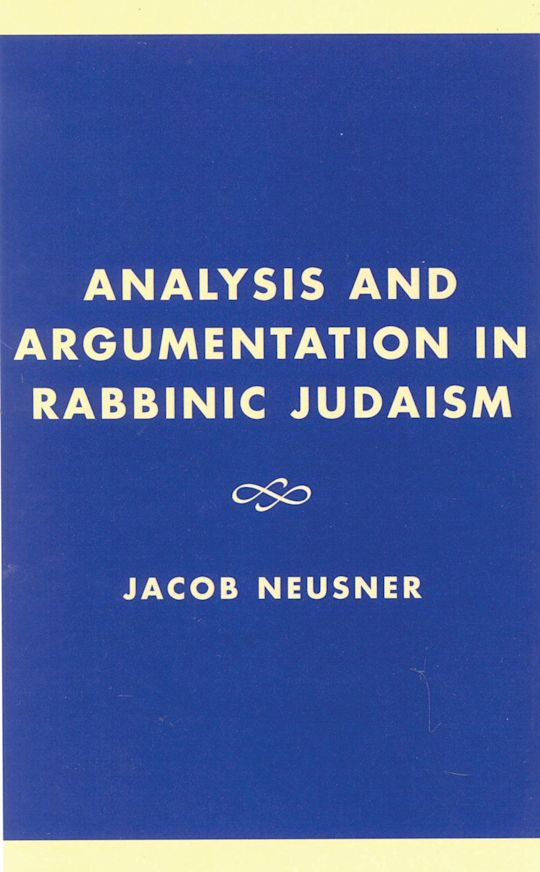 Analysis and Argumentation in Rabbinic Judaism cover