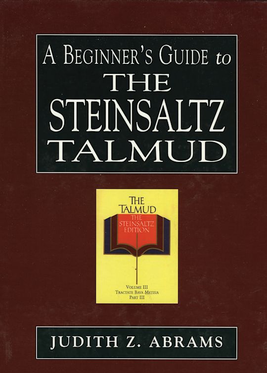 A Beginner's Guide to the Steinsaltz Talmud cover