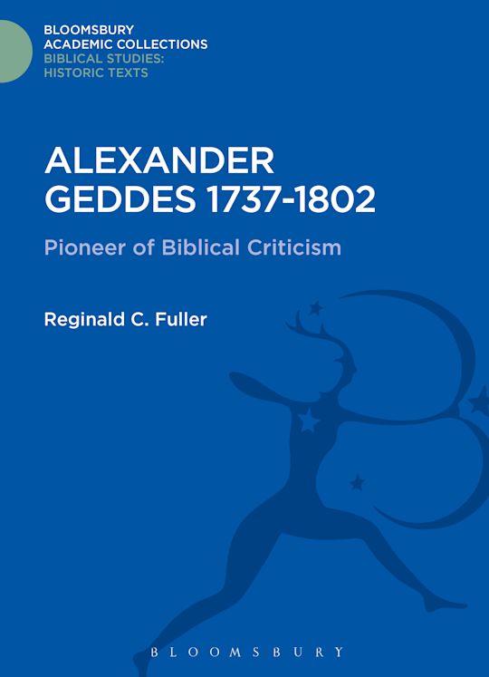 Alexander Geddes 1737-1802 cover